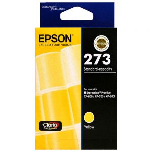 Genuine Epson 273 Yellow Ink Cartridge Standard Yield