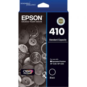 Genuine Epson 410 Black Ink Cartridge Standard Yield