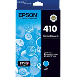Genuine Epson 410 Cyan Ink Cartridge Standard Yield