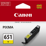 Genuine Canon CLI-651Y Yellow Ink Cartridge