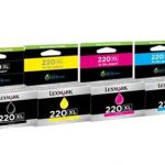 4 Pack Genuine Lexmark 220XL Ink Cartridge Set High Yield