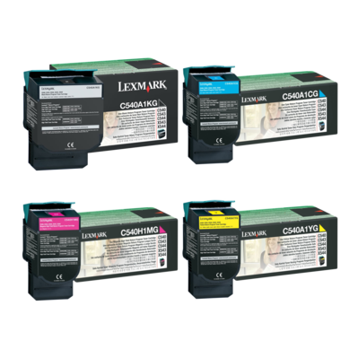 4 Pack Genuine Lexmark X543 X544 X546 X548 Toner Cartridge Set