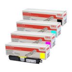 4 Pack Genuine OKI C910 Toner Cartridge Set