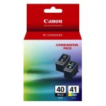 2 Pack Genuine Canon PG-40 CL-41 Ink Cartridge Set
