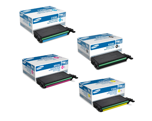 4 Pack Genuine Samsung CLP-620 CLP-670 CLX-6220 CLX-6250 Toner Cartridge Set SU191A SU058A SU325A SU535A