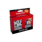 Genuine Lexmark 34 Black & 35 Colour Ink Cartridge Twin Pack