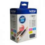 3 Pack Genuine Brother LC-3317 C/M/Y Ink Cartridge Colour Pack (1C,1M,1Y)