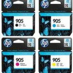 4 Pack Genuine HP 905 Ink Cartridge Set (1BK,1C,1M,1Y) T6M01AA T6L89AA T6L93AA T6L97AA