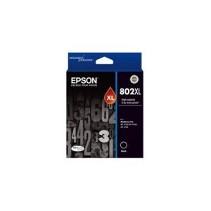Genuine Epson 802XL Black Ink Cartridge High Yield