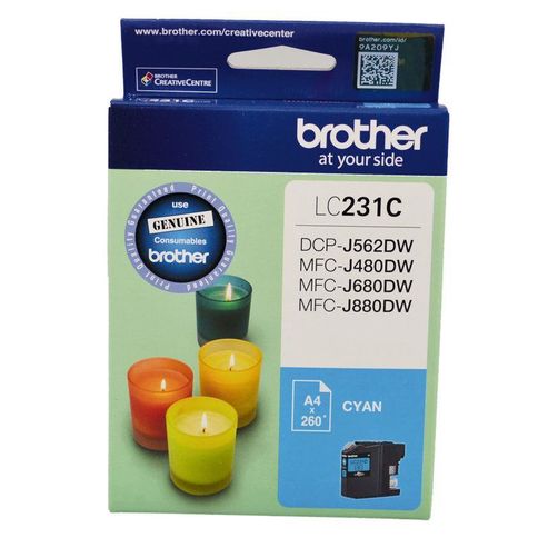 Genuine Brother LC-231 Cyan Ink Cartridge LC-231C
