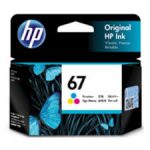Genuine HP 67 Colour Ink Cartridge 3YM55AA