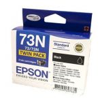 Genuine Epson T0731 T1051 73N Black Ink Cartridge Twin Pack