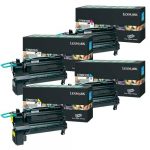 4 Pack Genuine Lexmark C792 Toner Cartridge Set High Yield