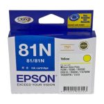 Genuine Epson T0814 T1114 81N Yellow Ink Cartridge High Yield