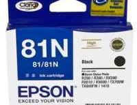 Genuine Epson T0811 T1111 81N Black Ink Cartridge High Yield